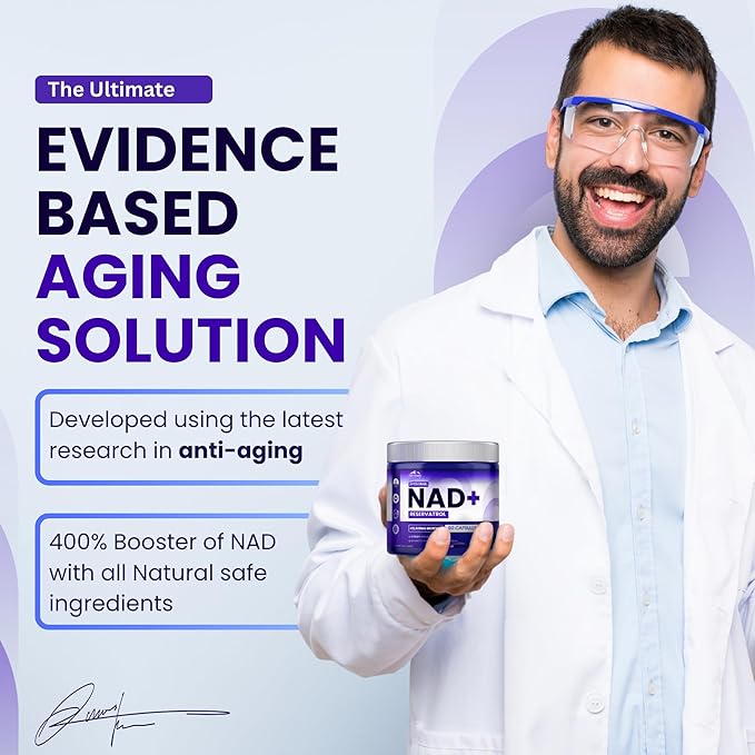 PHM NAD Resveratrol Supplement - 10000mg Extra Strength | NAD+ Liposomal Supplements for Men and Women | NMN &amp NMNH Alternative | 90 Capsules 1.5 Months Supply