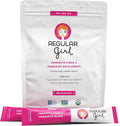 Regular Girl Organic Powder Prebiotic Fiber Supplement and Probiotics for Women Low FODMAP 30 On-The-Go Packets Unflavored 30 Serving Packets