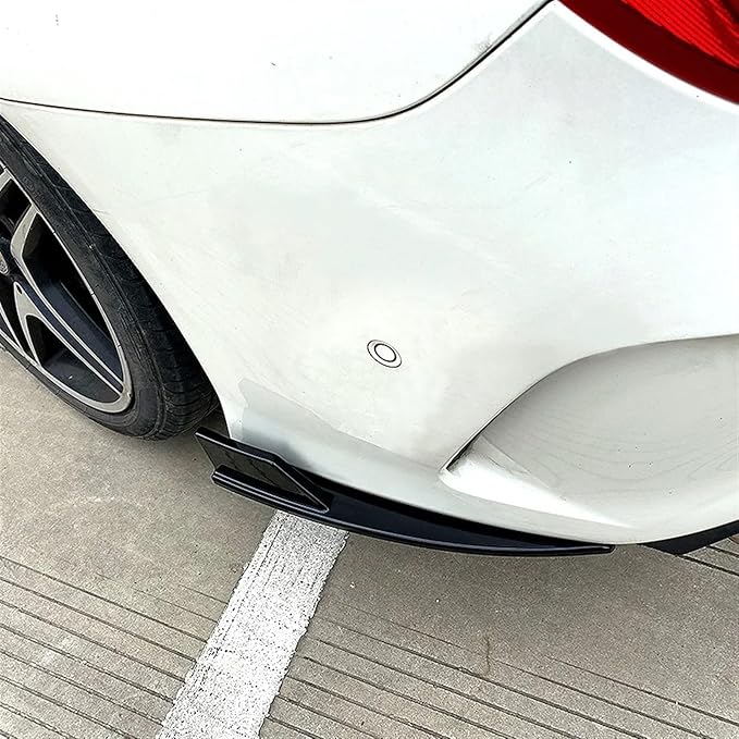Kiyah Rear Bumper Lip Diffuser Side Spoiler Splitter Compatible for Mercedes Benz CLA Class C117 CLA180 200 CLA45 AMG 2013-2019 Body Kits(Glossy Black)