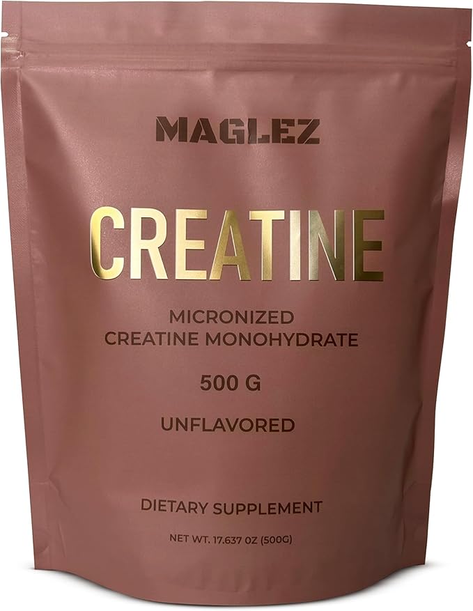 Creatine Monohydrate Powder 500g (100 Servings) Micronized Unflavored - Supports Strength &amp High -Intensity Training - Third-Party Tested