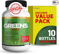 Tonic Greens Max Extra Strength Immune Support Supplement 60 Capsules with Elderberry Turmeric Probiotics (10)
