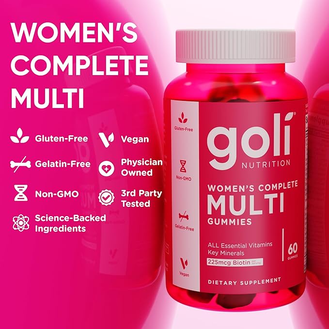 Goli Stress Less Glow More Digest Better Bundle - World's First 3-in-1 Pre Post Probiotic Women's Complete Multi All 13 Essential Vitamins Ashwagandha &amp Vitamin D Gummies Vegan