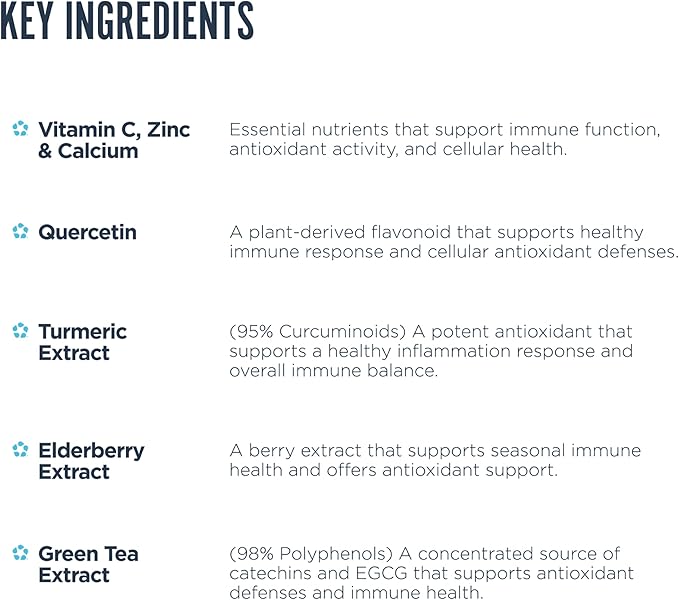Revive MD Immune Defense Immune Support Supplement - Immunity Health with Zinc Elderberry Vitamin C &amp Vitamins Booster for Men &amp Women - Vegan Gluten-Free &amp Soy-Free (180 Capsules 30