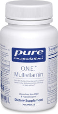 Pure Encapsulations O.N.E. Multivitamin - Once Daily Multivitamin with Antioxidant Complex Metafolin CoQ10 and Lutein to Support Vision Cognitive Function and Cellular Health* - 30 Capsules