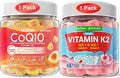 Nextdia Bundle: Coq10 100mg 200mg Gummies &amp Vitamin K2 Gummies