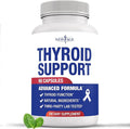 NEW AGE Thyroid Support Supplement for Women &amp Men with Iodine B12 Zinc Selenium Ashwagandha Bladderwrack Turmeric Schisandra - Non-GMO - 60 Count