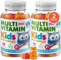 DR. MORITZ Kids Multivitamin Gummies - with Kids Vitamins A C D E B6 B12 Zinc and More - Complete Daily Support - Vegetarian and Non-GMO 2 Pack (120 Count)
