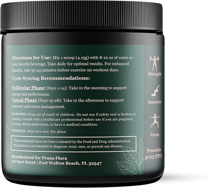 FemPower Creatine for Women - Micronized Creatine Monohydrate with KSM-66 Ashwagandha for Strength Brain Health and Hormonal Balance - Unflavored 30 Servings