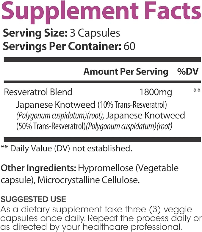 Lumen Naturals RESVERATROL Parent (180 Count (Pack of 1))