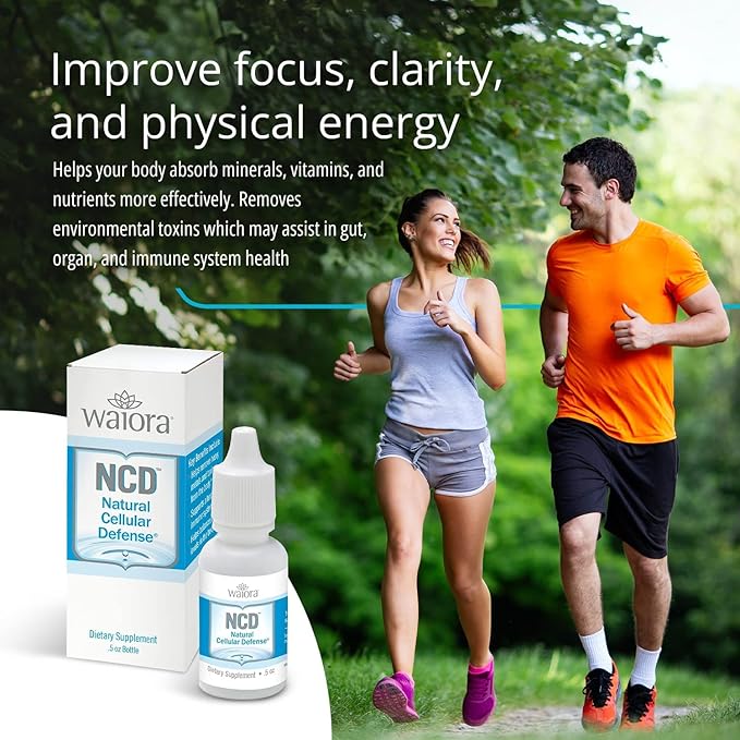 Waiora Natural Cellular Defense (NCD) Liquid Supplement Advanced Mineral &amp Botanical Formula Daily Immune &amp Wellness Easy Absorption Drops pH Balance Cleansing (Two .5 oz Bottles 180 ser