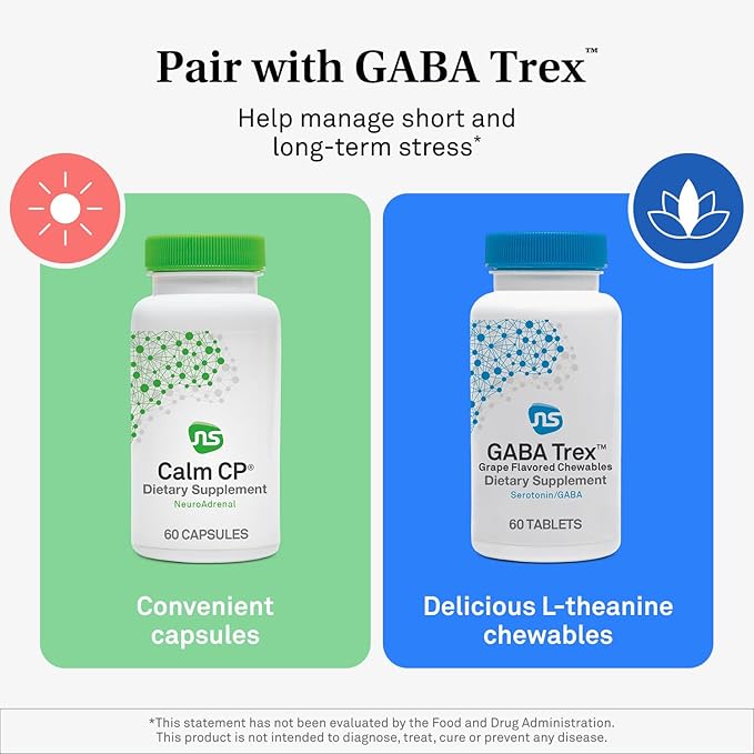 NeuroScience Neuro Adrenal Support Supplements for Women &amp Men - Daily Cortisol Supplement and Calming Aid - Promotes Calm Sleep Immune Support &amp Healthy Cortisol Levels (60 Capsules)