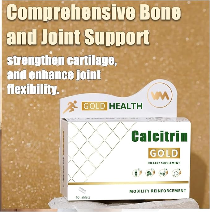 MXZ Calcitrin Gold Dietary Supplement for Mobility Reinforcement 60 Tablets – Supports Joint Health Bone Strength &amp Active Lifestyle (1PC)