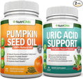 NutriONN Pumpkin Seed Oil Softgels &amp Uric Acid Support Capsules Combo - Targeted Support for Kidney Health &amp Uric Acid Management