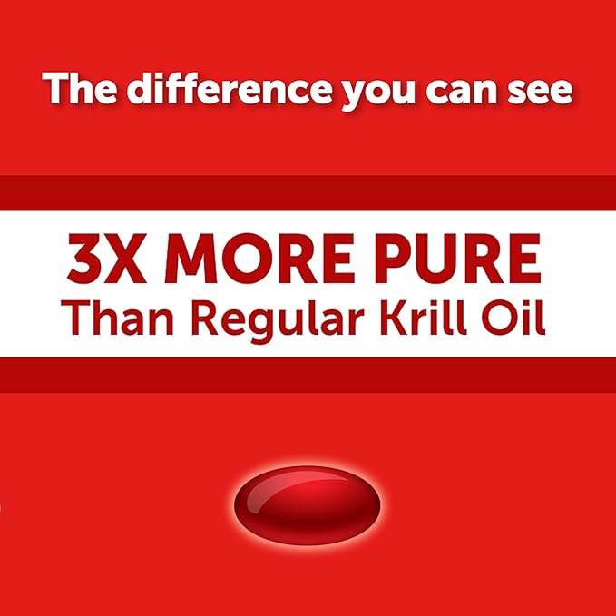 MegaRed Omega-3 Krill Oil 500mg Extra Strength softgels (40 Count in a Box) - Krill Oil No Fishy Aftertaste