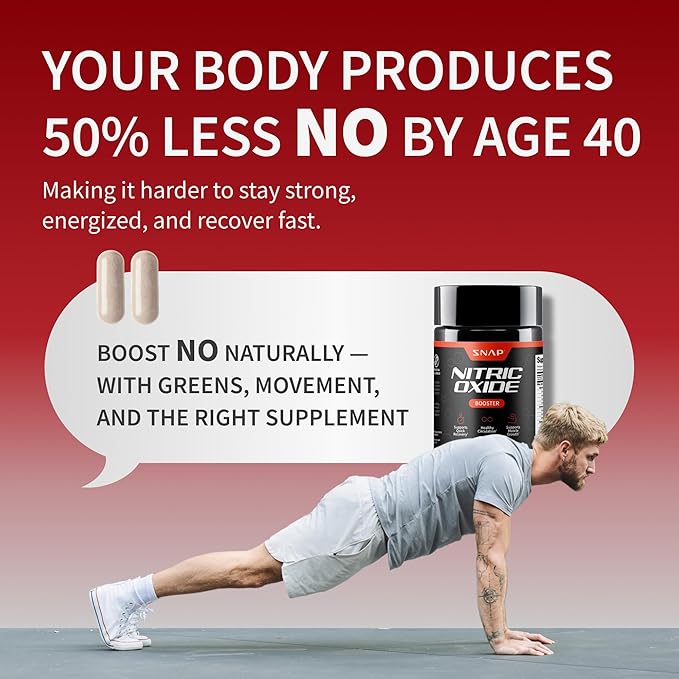 Snap Supplements Nitric Oxide Booster Pre Workout Muscle Builder - L Arginine L Citrulline 1500mg Formula Tribulus Extract &amp Panax Ginseng Strength &amp Endurance (90 Capsules)