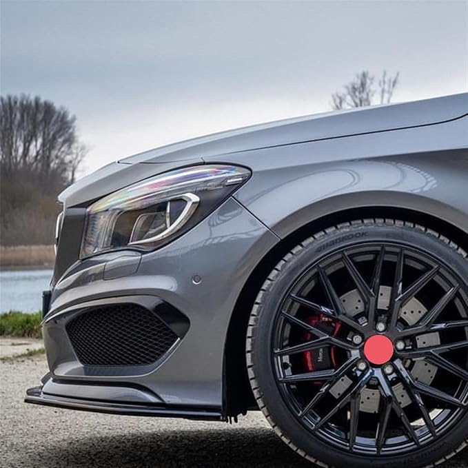 Car Front Bumper Lip Compatible for Mercedes Benz CLA Class C117 CLA200 260 CLA45 AMG 2013-2015 Spoiler Splitter Body Kits Diffuser(Color:Carbon)