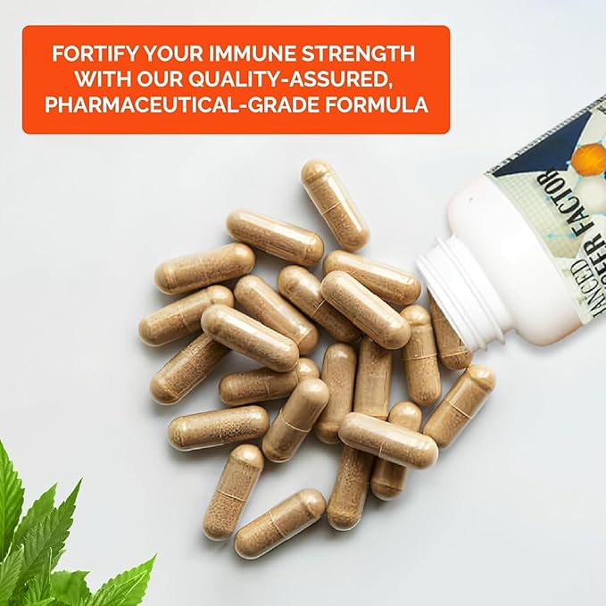 Transfer Factor Enhanced 60 Natural Capsules Immune Support - Transfer Factor Multi Immune from Cow Colostrum Egg Yolk &amp Special Blend of Mushrooms (60 Capsules)