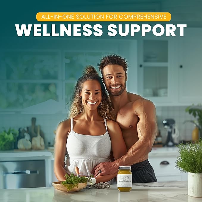 Moringa Infused Cerified Wild Harvested Organic Irish Sea Moss Gel | Immune and Digestive Support | Vitamin Mineral Antioxidant Supplements | (16oz. Moringa)