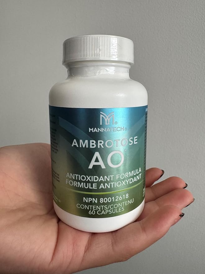 Mannatech Ambrotose AO 60 Capsules Loaded w/ Vitamin C and Vitamin E. Helps Body Against Free Radicals. Gluten-Free Dairy-Free &amp Vegetarian-Friendly Immune Support Supplement