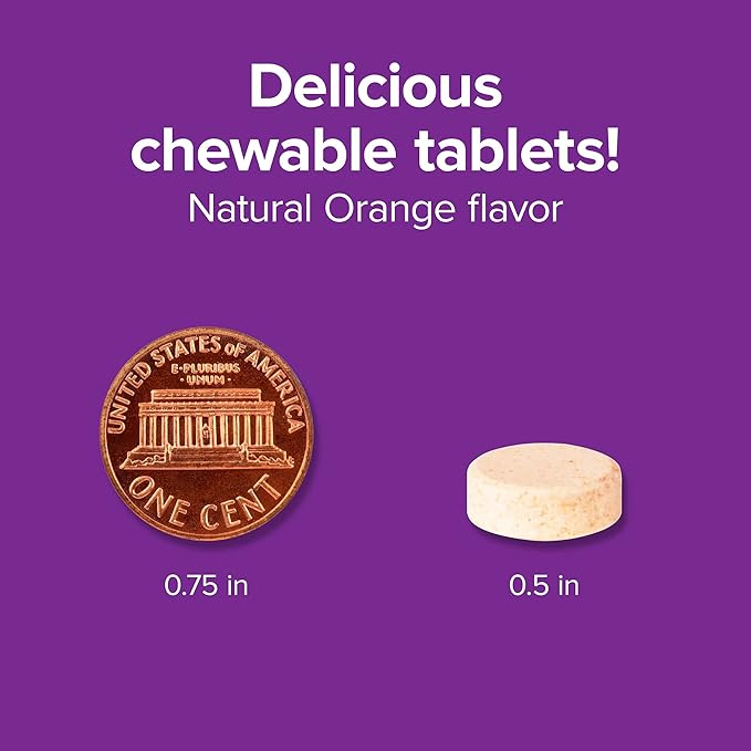 Webber Naturals Vitamin C+D3 200 Chewable Orange Tablets 1000 mg of Vitamin C with 1000 IU of Vitamin D3 Per Serving Bones Teeth Immune and Antioxidant Support Non GMO Dairy &amp Gluten Free