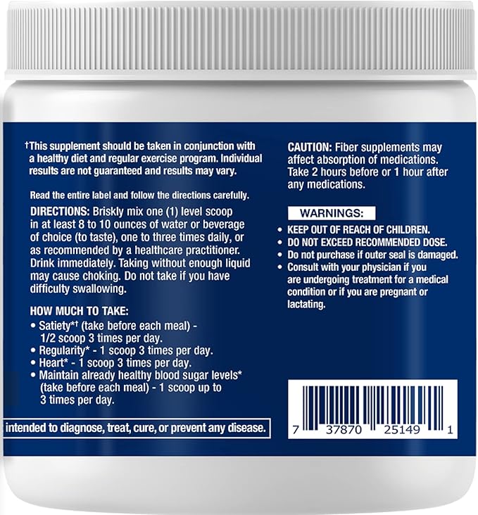 Life Extension Easy Fiber - Glucomannan Fiber Regularity Digestion Heart Health No Artificial Sweeteners Vegetarian Non-GMO Gluten Free Sugar Free Net Wt. 167 G (0.368 Lb. Or 5.89 Oz)