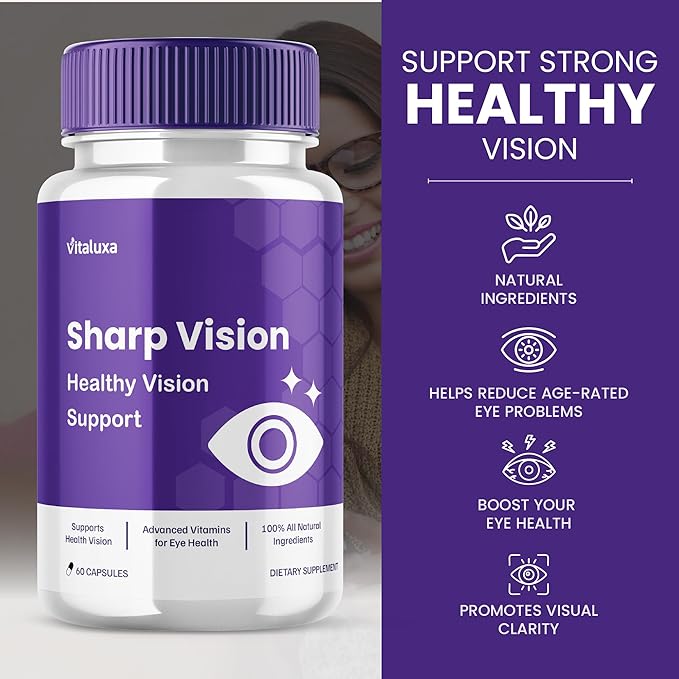 (3 Pack) Sharp Vision Capsules SharpVision Supplement Premium Advanced Maximum Strength Formula Sharpe Vision Healthy Eyes Support Natural Ingredients Vitamins Pills Sharper Vision Reviews (180 ct)