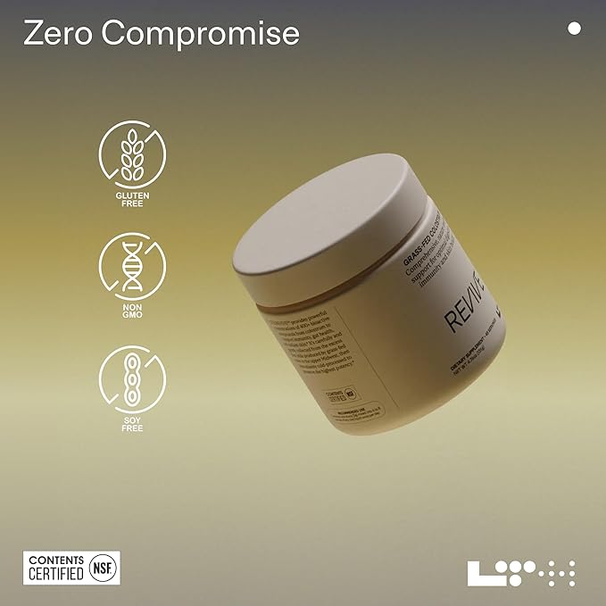 LTH Revive Grass-Fed Colostrum Powder - Premium Colostrum Supplement - Supports Digestion Skin &amp Immune Health - Sourced from First-Milking Colostrum - 4.83 oz