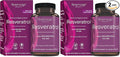 Reserveage Beauty Resveratrol 100 mg Antioxidant Supplement for Heart and Cellular Health Supports Healthy Aging and Immune System Paleo Keto 60 Capsules (60 Servings) (Pack of 2)