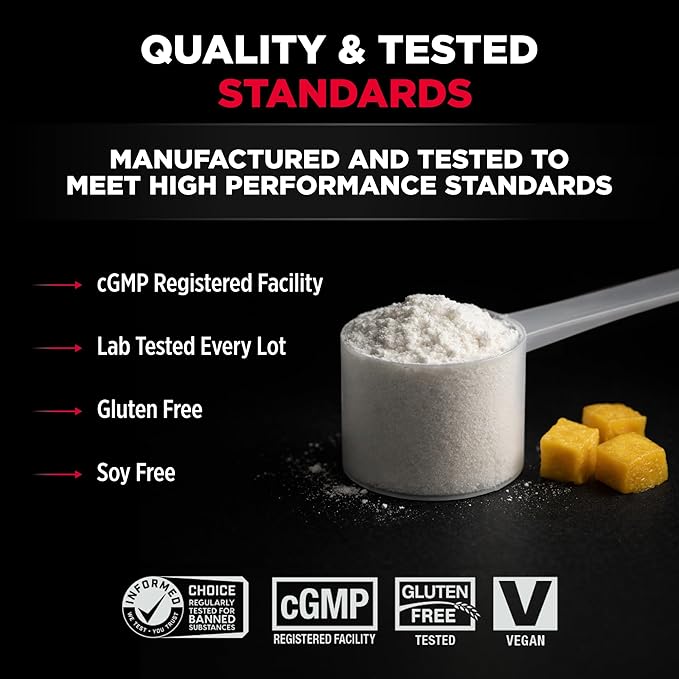 ALLMAX AMINOCORE BCAA Powder for Workout Muscle Recovery &amp Increased Endurance - Sugar Free No Fillers 8.18 Grams Bcaas Amino Acids B Vitamins for Women and Men- 90 Servings | Pineapple Mango 1