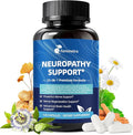 Nerve &amp Peripheral Neuropathy Support Supplement with 1200mg R-Alpha Lipoic Acid L-Carnitine Vitamin B12 B1 B6 D3 E Folate Lions Mane NAC Magnesium Turmeric - Liver Detox Antioxidant &amp Mental