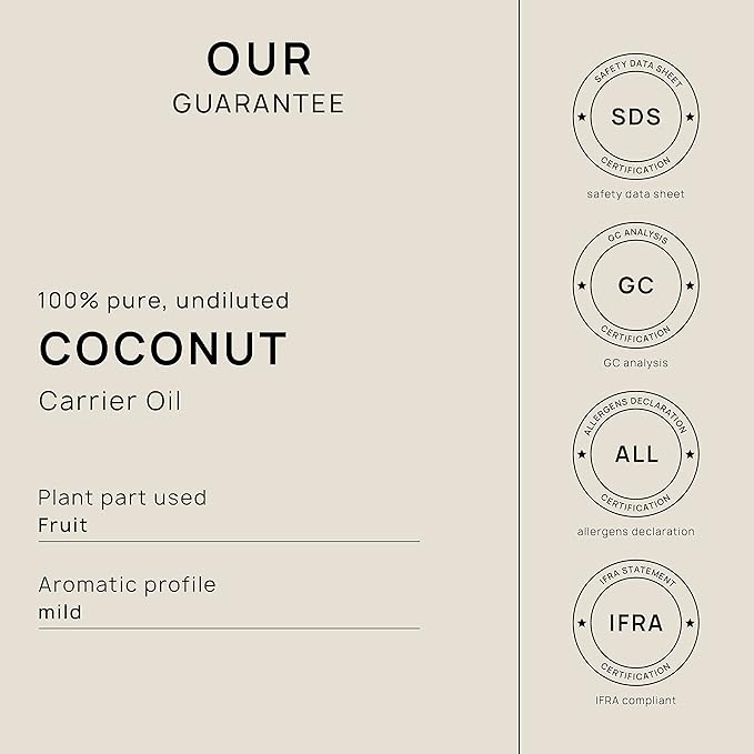 VINEVIDA MCT Coconut Carrier Oil - 32 oz - Undiluted - MCT Coconut Candle Oil - DIY Candle Scents - Bulk Carrier Oil for Soap Making - Safe for Skin