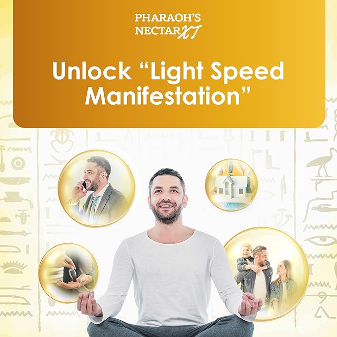 Ultra-Pure 99.9% Liquid Gold - 24K Monoatomic Gold Ormus - Third Eye Awakening Pineal Gland Decalcification Awaken DNA Unlock Light Speed Manifestation - Pharaoh's Nectar XT