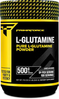 Primaforce L-Glutamine Powder 500 Grams (1.1 LBS) Unflavored - Pure L-Glutamine Powder 5g per Serving GMO-Free Gluten-Free 100 Servings