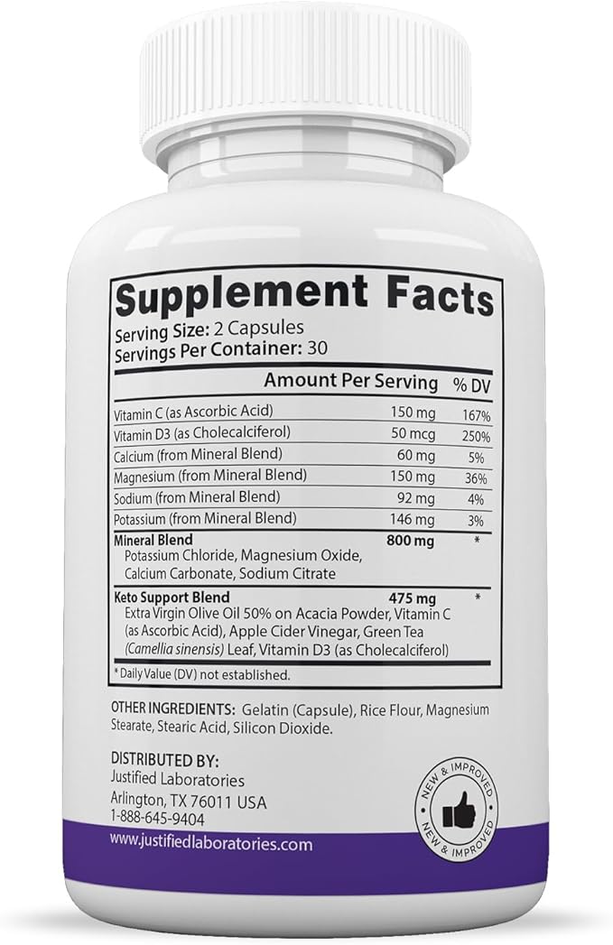 (2 Pack) Turbo Ripped Keto ACV Pills 1275MG Keto Support Blend Capsule Alternative to Keto ACV Gummies Formulated with Apple Cider Vinegar Extra Virgin Olive Oil Powder Green Tea Leaf 120 Capsules