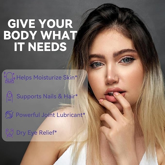 Hyaluronic Acid Supplements 850mg High Bioavailable Dietary Hyaluronic Acid Capsules Double Strength Skin Hydration Eye Health Hair &amp Nails Growth Support 60 Softgels 2 Pack