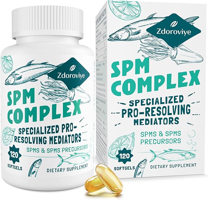 Zdoroviye Specialized Pro-Resolving Mediators and SPMs Precursors Complex SPM Supplement - 120 Softgels