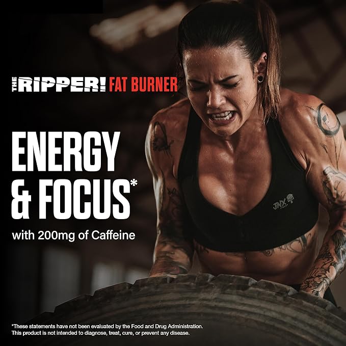 JNX SPORTS The Ripper! Fat Burner Pre Workout for Men &amp Women – Thermogenic Fat Burning Powder &amp Appetite Suppressant Boost Energy &amp Endurance – Pineapple Shred 30 Servings