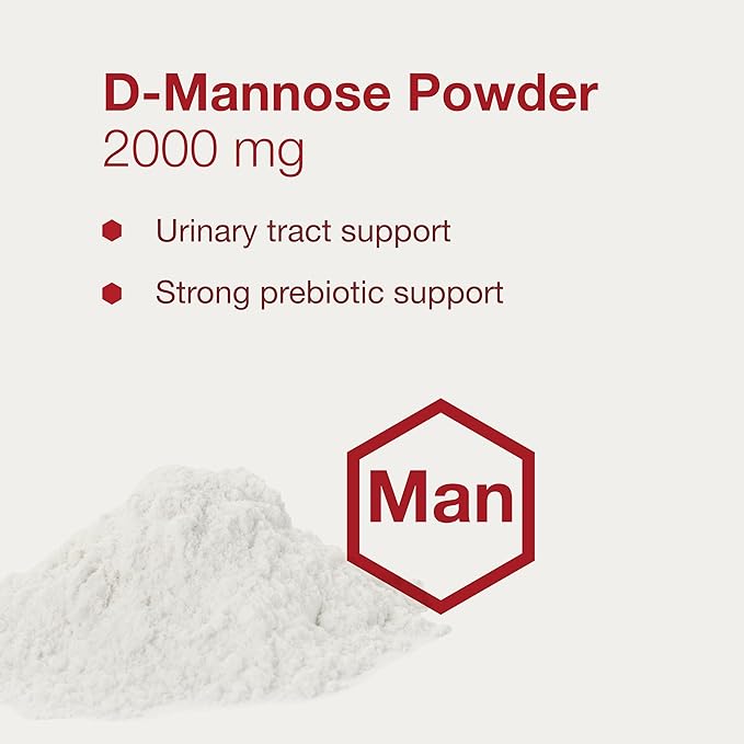 PROTOCOL FOR LIFE BALANCE D-Mannose Powder - 2g per Serving - Bladder Cleanse - Support Health Urinary Tract - for Men &amp Women - Kosher &amp Non-GMO - 3 oz