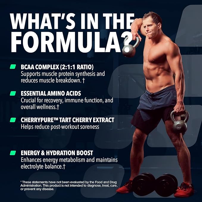 NF Sports Natural Amino. 2:1:1 BCAAs Amino Acids Powder. BCAA Energy Pre Workout Powder for Muscle Recovery. Keto Friendly Vegan No Artificial Flavors (25 Servings Orange Pineapple)