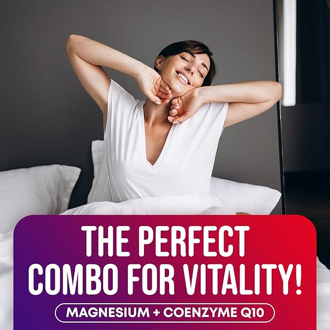 CoQ10 500mg + Magnesium Glycinate Gummies Bundle – High Absorption Coenzyme Q10 120 Softgels &amp 60 Sugar-Free Sleep Gummies – Heart Energy &amp Mood Support – Enhanced Formula USA Made