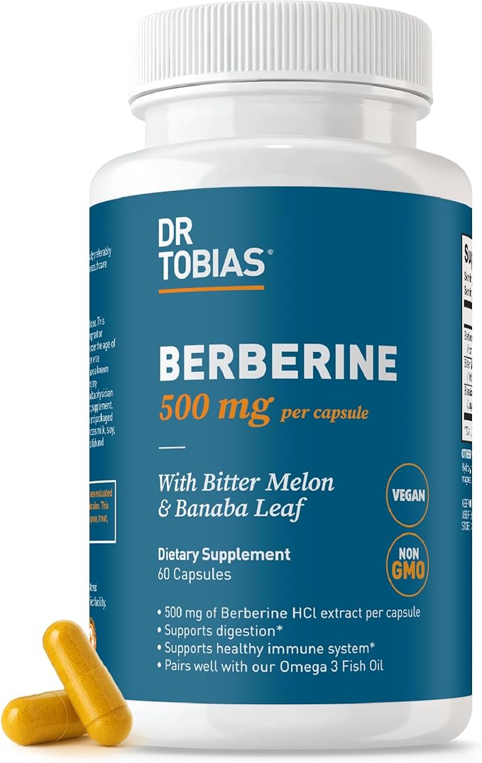 Dr. Tobias Probiotics 30 Billion CFU &amp Berberine 500 mg – Digestive &amp Metabolic Wellness Bundle