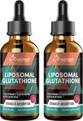 2000MG Liposomal Glutathione Liquid Drops Ultra High Absorption Natural Detoxification Immune System &amp Skin Support* L-Glutathione Vitamin C &amp Hyaluronic Acid Capsules Alternative 4.05