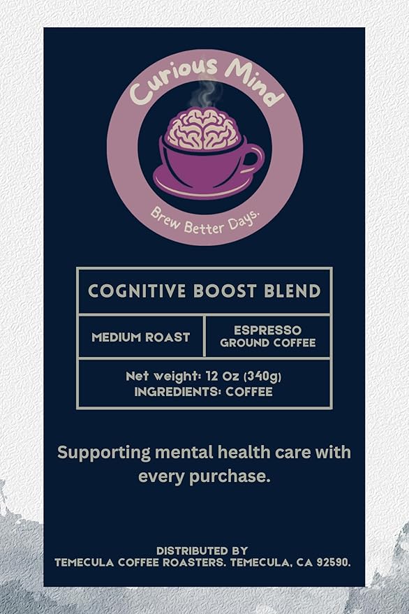 Curious Mind Coffee Espresso (12 oz Cognitive Boost Blend)
