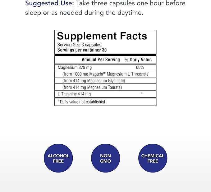 Physician's Strength Power-Min - 90 Capsules - Total Body Support - Magnesium Complex with Magnesium L-Threonate Glycinate &amp Taurate - Highly Absorbable - 30 Servings