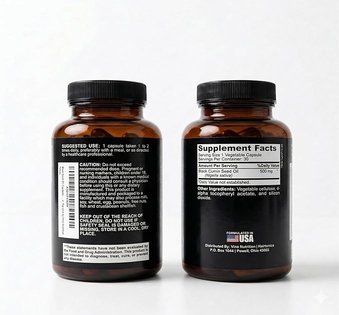 Black Seed Oil Capsules – 1000mg Cold Pressed Nigella Sativa – 90 Softgels (45-Day Supply) – 100% Pure Solvent-Free Immune &amp Joint Support