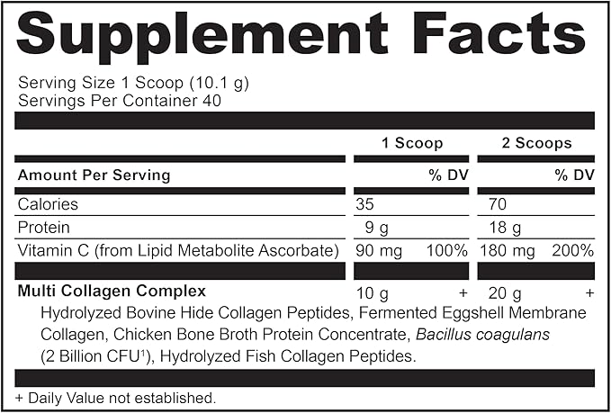 Ancient Nutrition Multi Collagen Advanced Lean Capsules 90 Count + Multi Collagen Protein Powder Unflavored 40 Servings