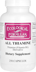 Ecological Formulas Allithiamine Vitamin B1 Capsule 50 mg 250 Count