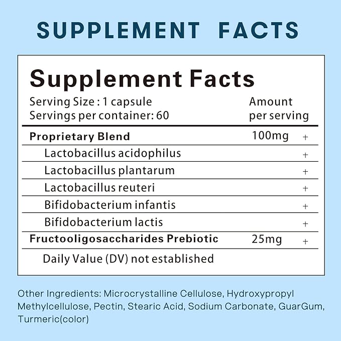 Women’s Probiotic 50 Billion CFUs with Prebiotics &amp Cranberry Supports Digestive Immune &amp Vaginal Health 60 Capsules