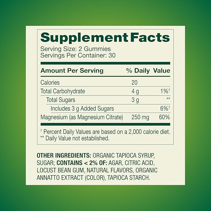 KP+ Magnesium Gummies | Magnesium Citrate 250 mg | 60 Vegetarian Gummies | Extra Strength | Supports Bone Nerve &amp Muscle Health | Orange Vanilla Flavor | Pack of 2