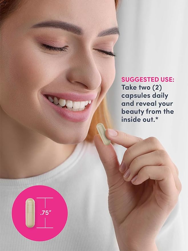 NeoCell Hyaluronic Acid Capsules | 60 Pills | 100mg | Advanced Formula Supplement | Skin Hydration &amp Suppleness